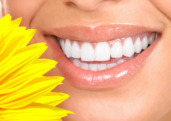 Woman smile.
