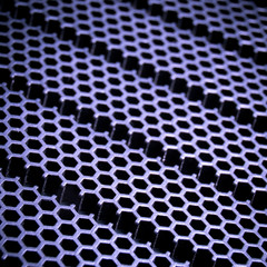 abstract metallic grid