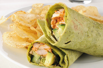 Chicken Wraps close up
