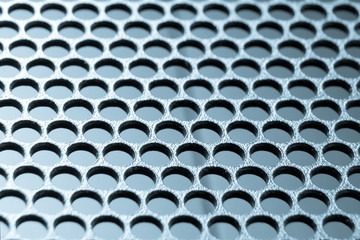 abstract metallic grid