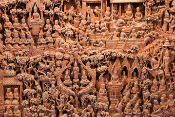 Ancient images carving in Ancient city, thailand