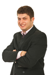 Cheerful young business man