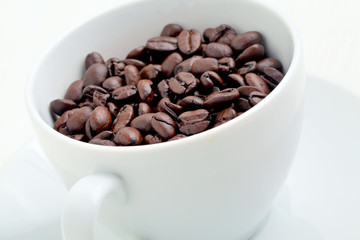 coffee bean in cup