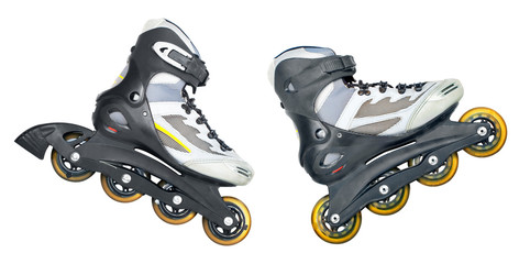 roller skates isolated on white