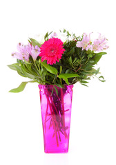 Bouquet of purple and pink flowers