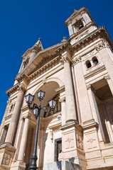 Fototapeta na wymiar Saints Cosmas and Damian Basilica. Alberobello. Puglia. Italy.