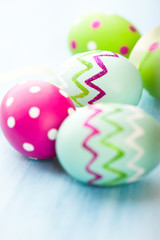 Fototapeta na wymiar Colorful Easter Eggs
