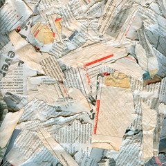 Schmutziger beschädigter Hintergrund der abstrakten Zeitung