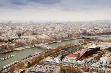 Fototapeta premium Aerial view of Paris