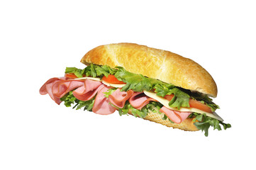 sandwich with lettuce hum tomato and cheese