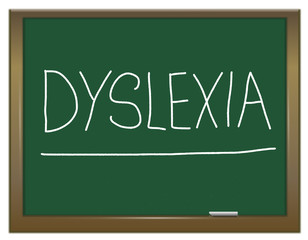 Dyslexia concept.
