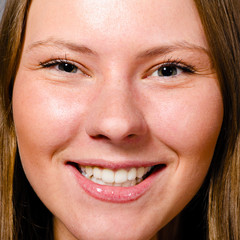 Naklejka premium beautiful female face