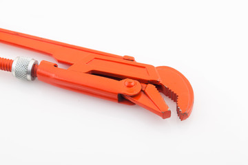 Orange pipe wrench