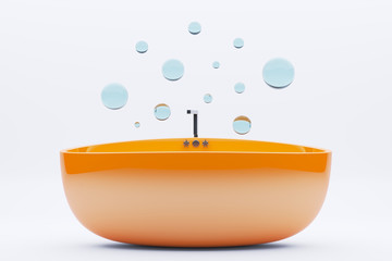 Bubble bathtub concept