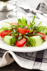 Salmon and vegetables  salad