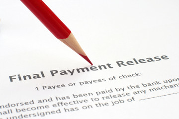 Final payment release