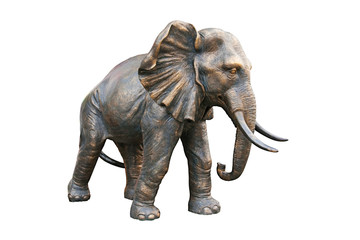 bronze Elephant (Clipping path!)