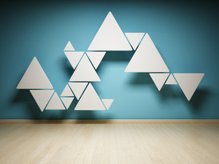 Abstract shape of triangles