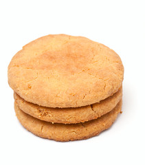 shortbread cookies isolated on white