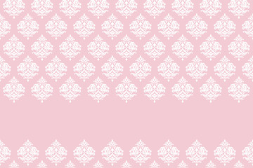 Pink card template with pattern