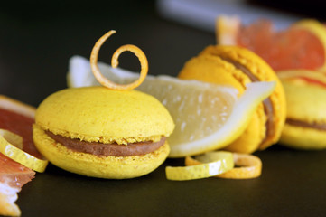 macarons aux agrumes
