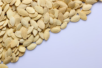 Kürbiskerne diagonal