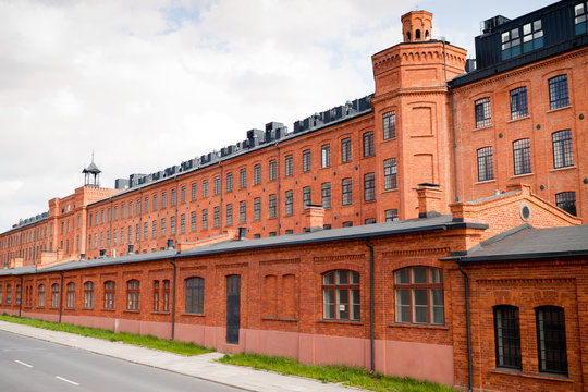 Fototapeta old factory in Lodz Poland