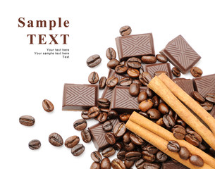 Coffee, cinnamon and chocolate