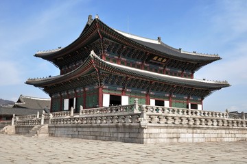 Fototapeta premium Korea - Palast Gyeongbokgung