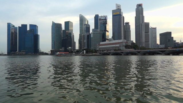 Singapore in the evening