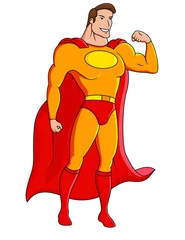 Foto op Plexiglas Superhelden Superheld stripfiguur