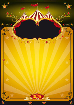 Magic orange circus poster