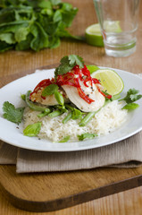 Sticky chilli chicken