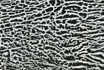 closeup black and white leatherette background