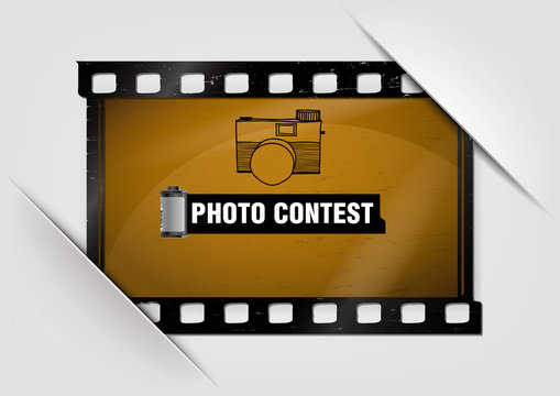 Negative filmstrip frame inserted in the album