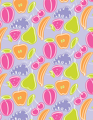 colorful fruit pattern