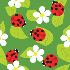 vector pattern ladybug