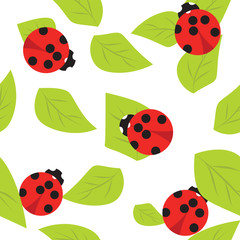 vector pattern ladybug