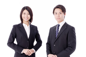 a portrait of asian business team