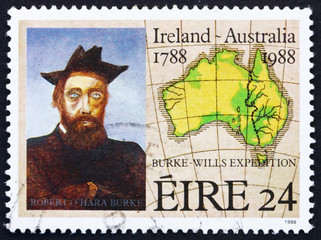 Postage stamp Ireland 1988 Robert O’Hara Burke