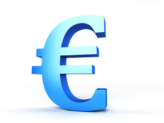 3d rendered abstract illustration of an euro sign