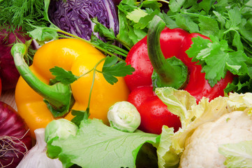 vegetables in bamboo dish