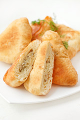 fresh pies with meat