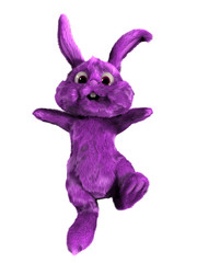 3d rendered illustration of a cute easter bunny