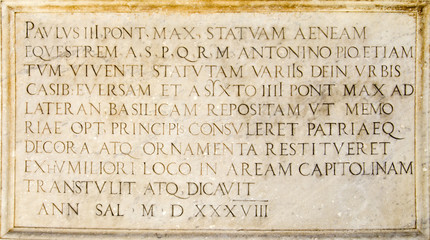 Fototapeta premium Latin script