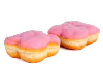 donut with pink frosting