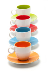 four cups and four colors