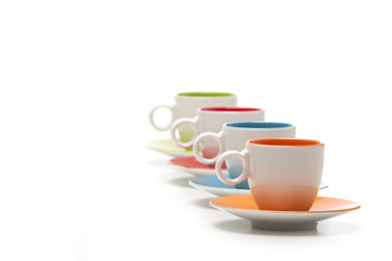 four cups and four colors