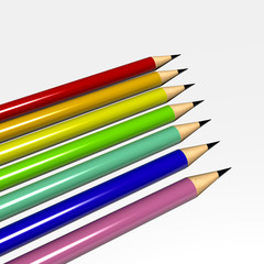 Fototapeta premium colored pencils