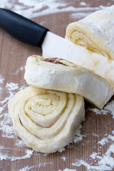 Slices of Rolled Pastry